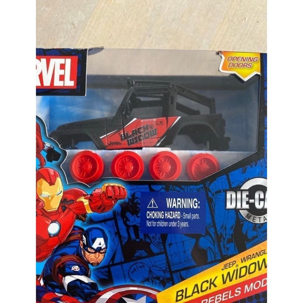 Marvel Black Widow 4x4 Rebels Model Kit Jeep‎ Die Cast Metal